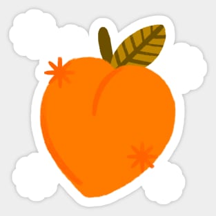 Peach Sticker